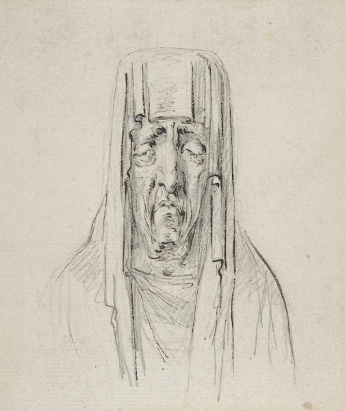 Male Head in a Hood ca 1794