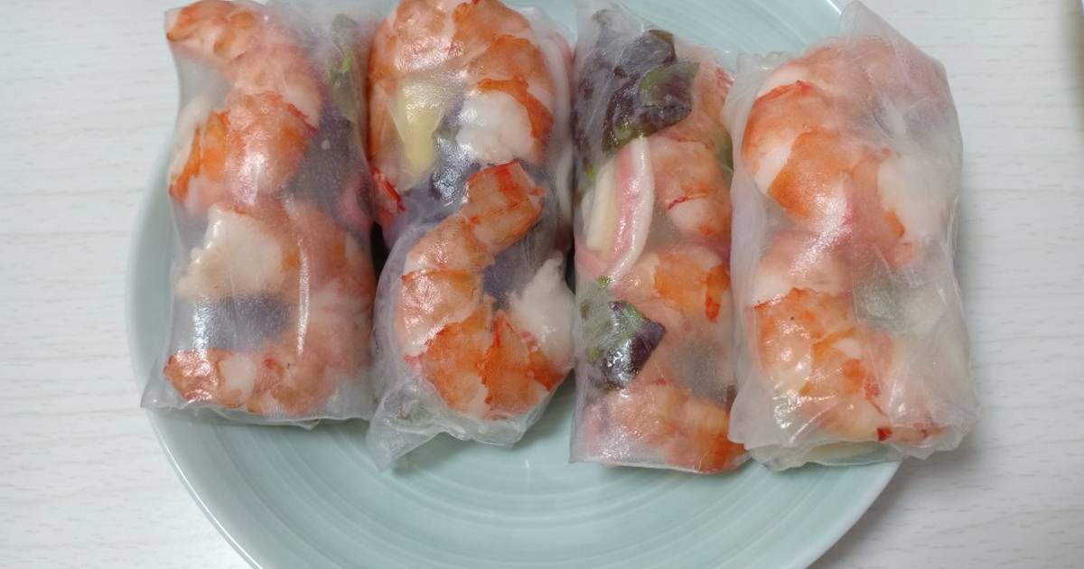 Bánh tráng cuốn tôm