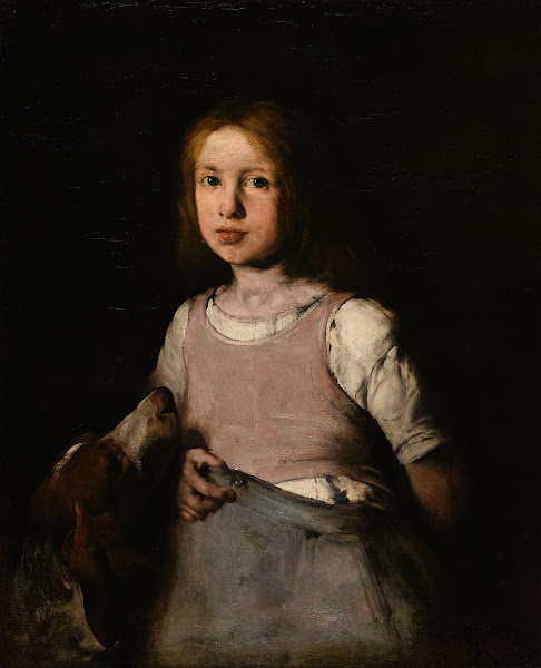 La Jeune fille au chien 1865