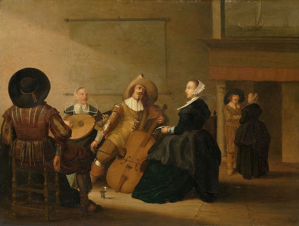 A Musical Company in an Interior 1630