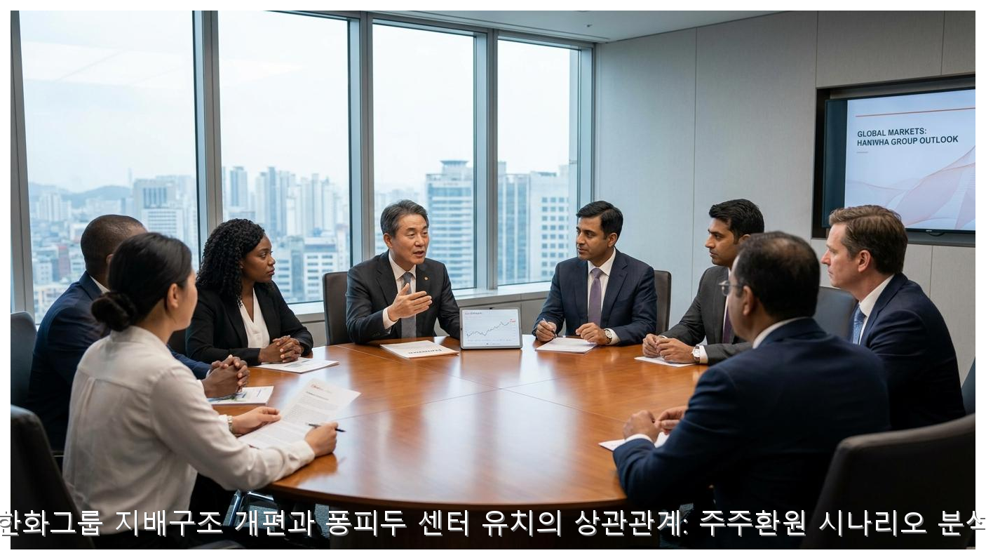 한화그룹 지배구조 개편과 퐁피두 센터 유치의 상관관계: 주주환원 시나리오 분석 핵심 안내 및 분석 인포그래픽 (7)