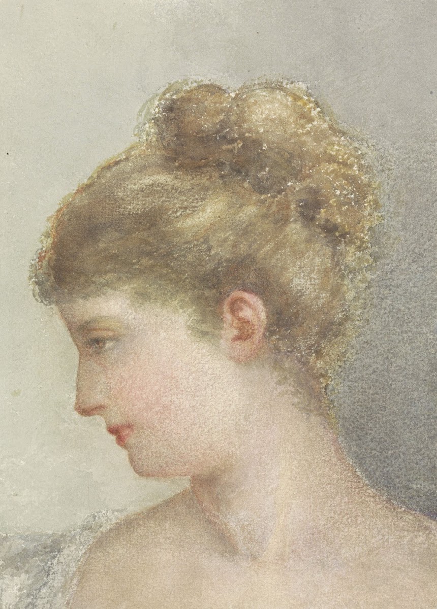 Hoofd van een vrouw en profil naar links 1837   1900