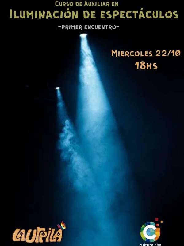 💡 Curso de Auxiliar en iluminación de Espectáculos