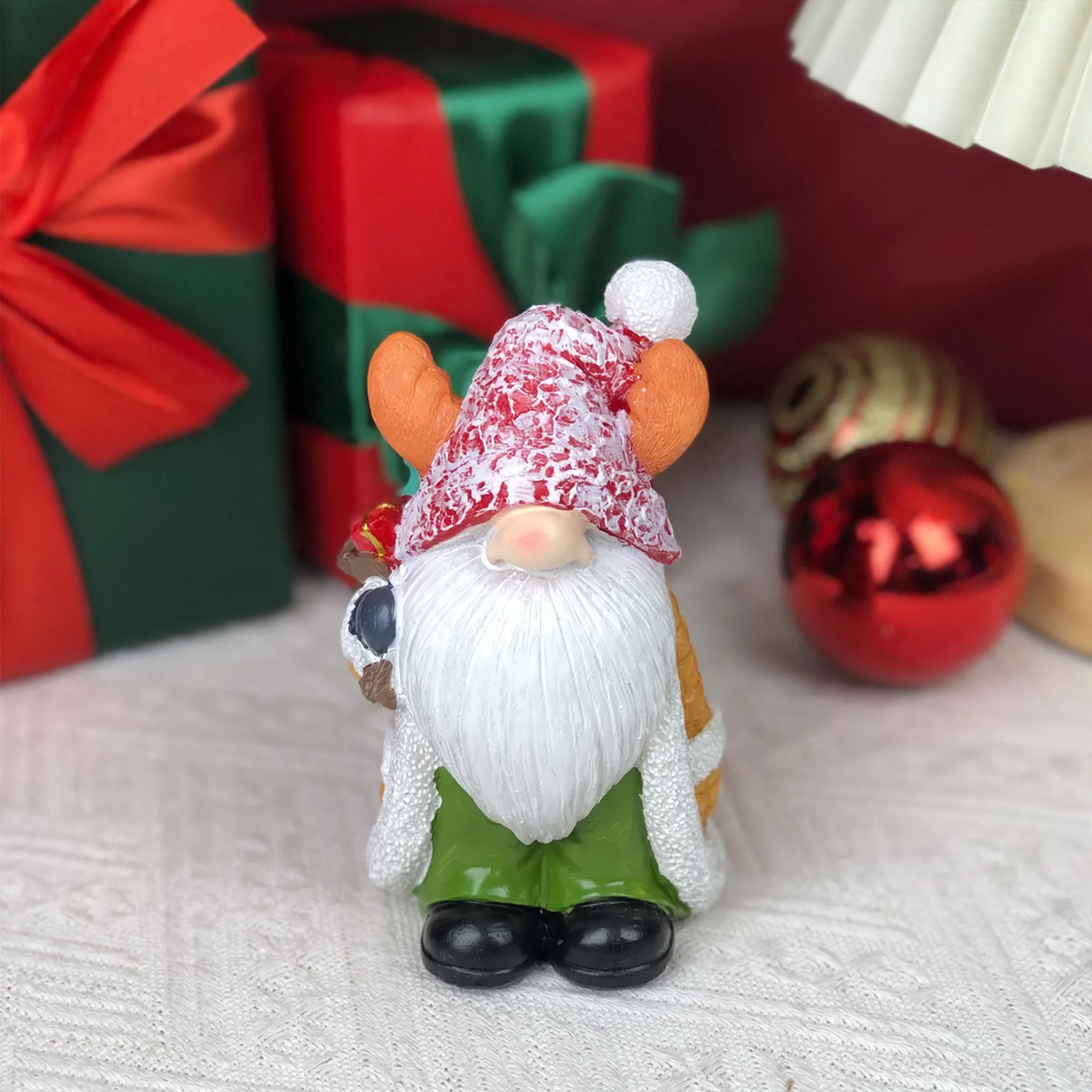 Decorative gnome figure made of resin