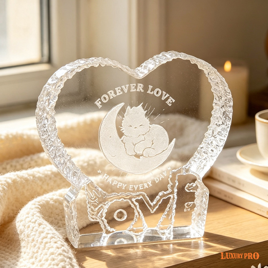 LOVE Crystal Ornaments