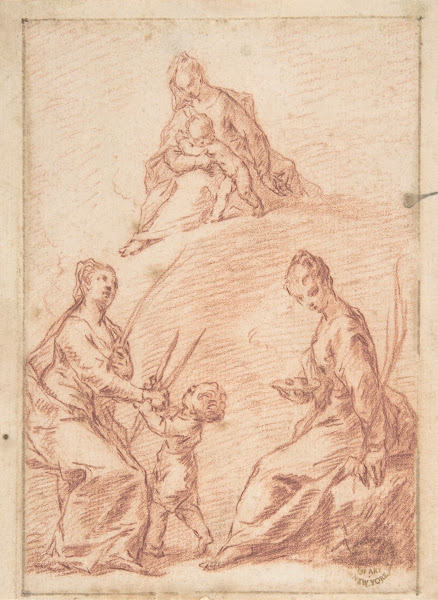 The Virgin and Child Appearing to Saint Agatha and Saint Lucy 16821750
