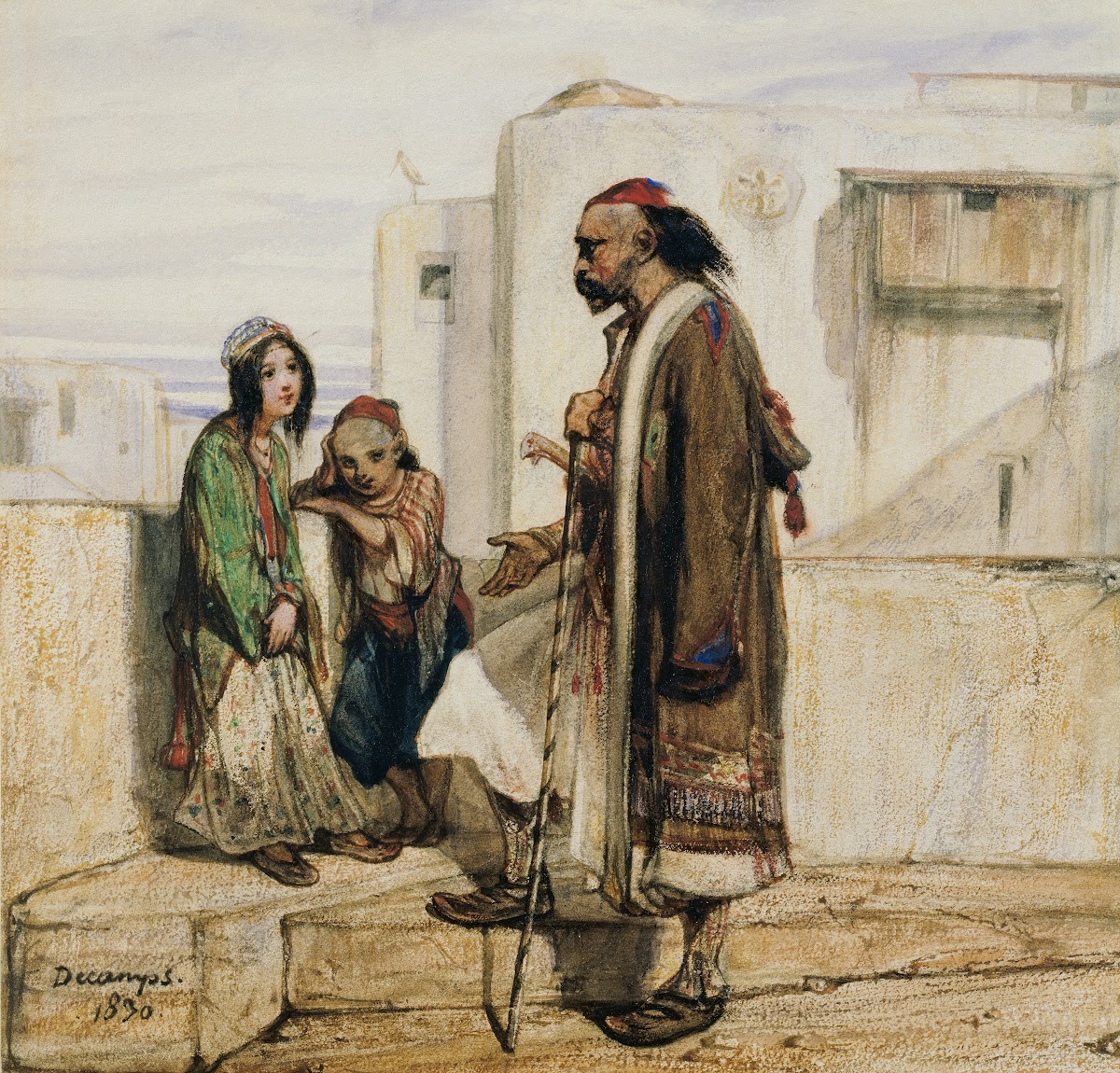 On the Roof of an Oriental House 1830