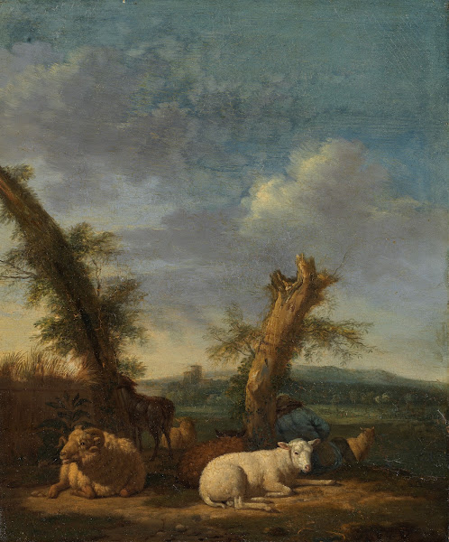 Landscape with Sheep and a Sleeping Shepherd 1657