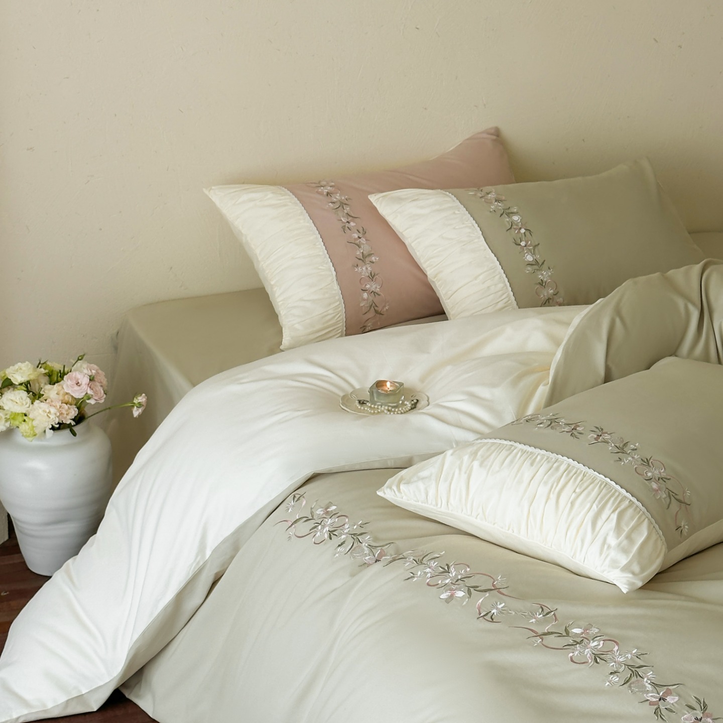 Long-Staple Cotton Bedding, 4-Piece, Autumn/Winter