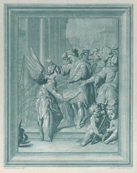 An angel directing the construction of a building 175070