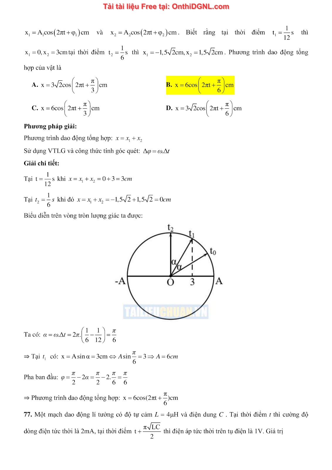 300 bài tập môn Vật Lý - Ôn thi ĐGNL ĐHQG TPHCM Phần 9