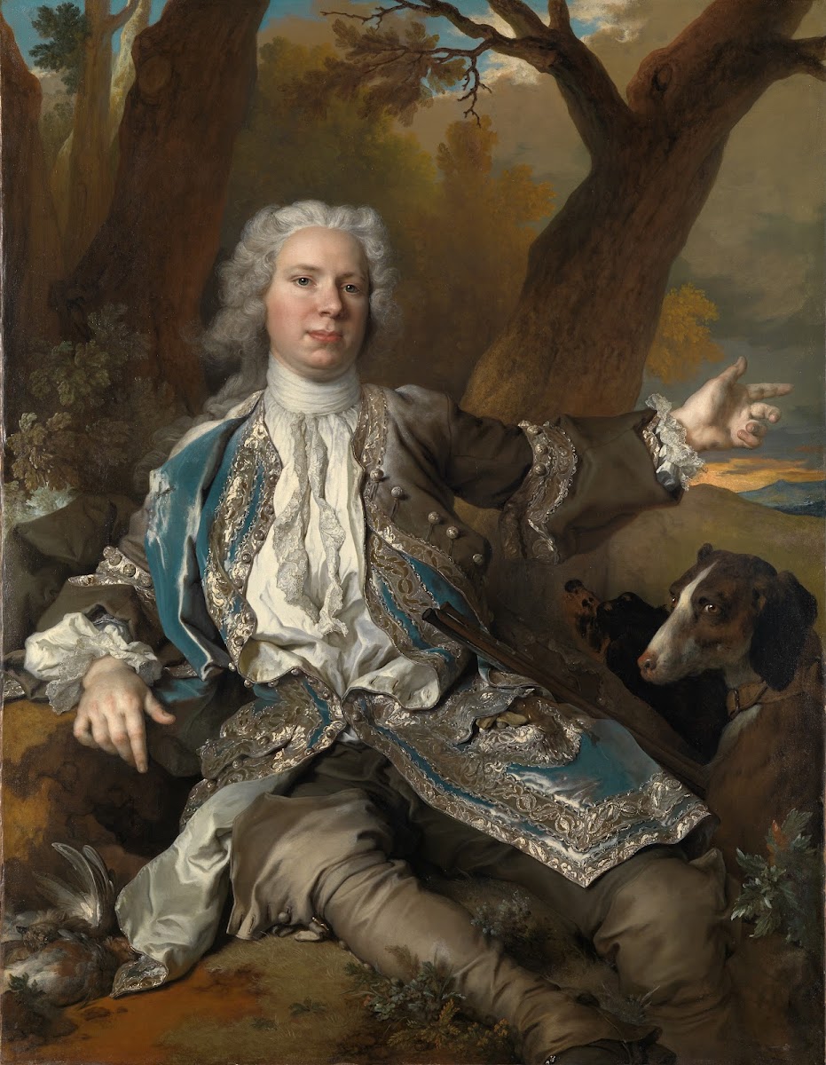 Portrait of a gentleman in hunting costume ca 1725 1727
