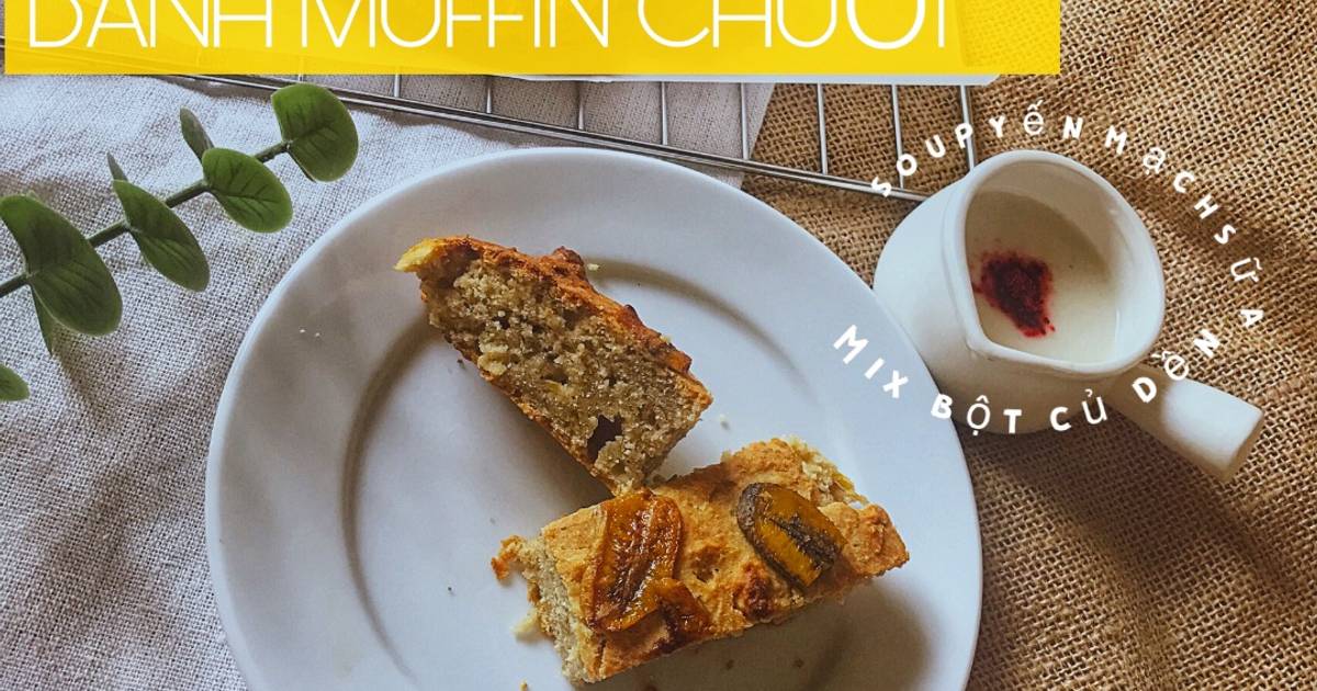 Ăn dặm: bánh muffin chuối