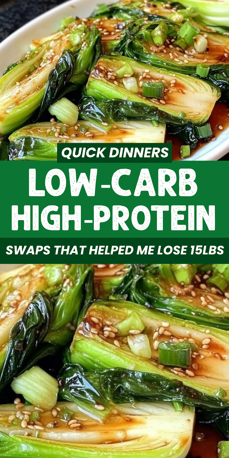Sweet & Savory Bok Choy with Honey Soy Glaze
