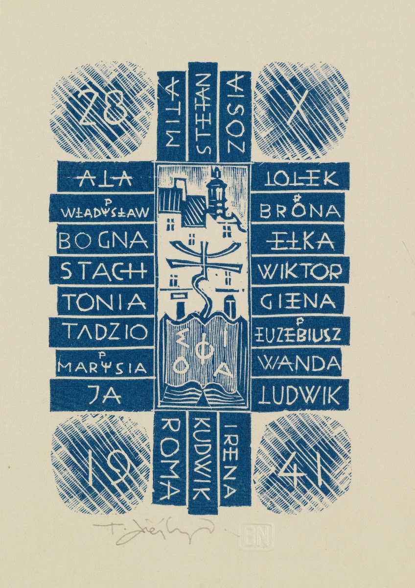 Zaproszenie na imieniny artysty 1941