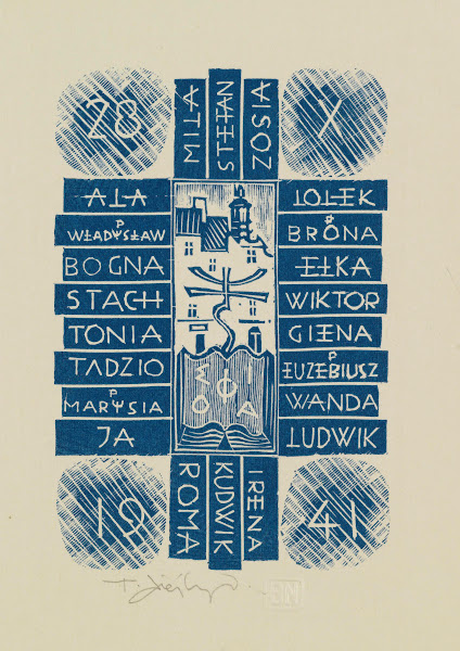 Zaproszenie na imieniny artysty 1941