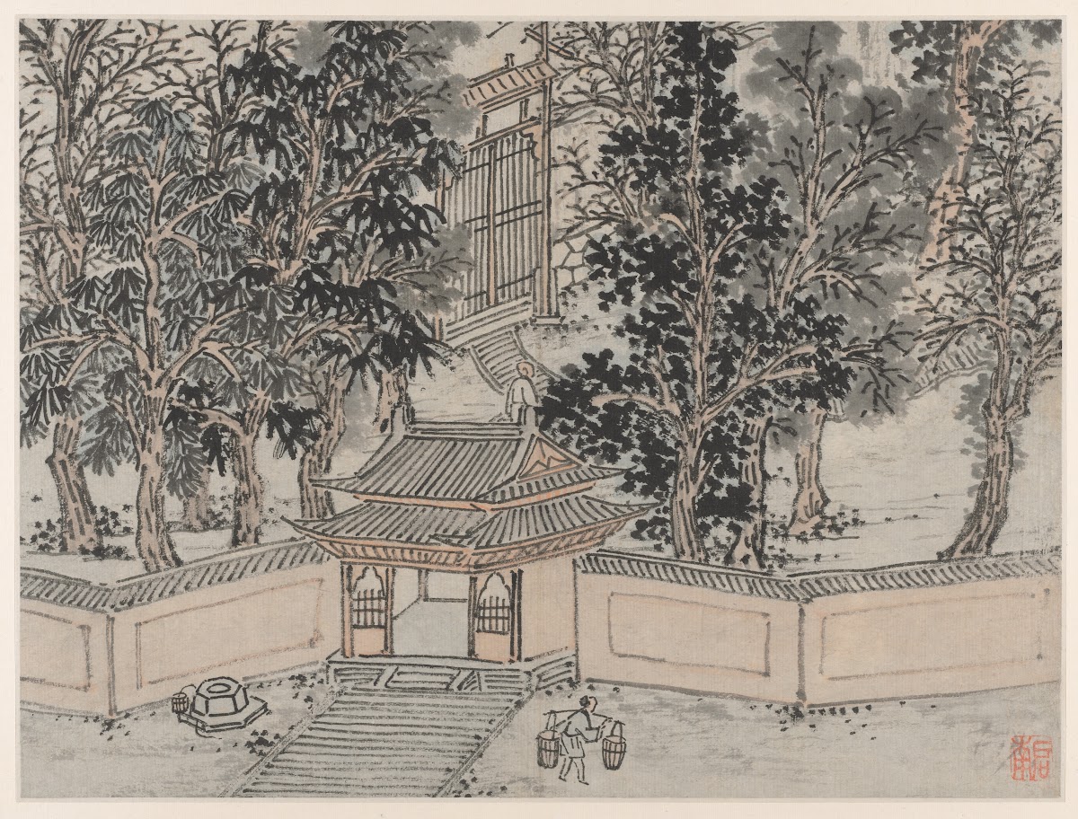 Tiger Flight Spring at the Back Gate from Twelve Views of Tiger Hill Suzhou afte