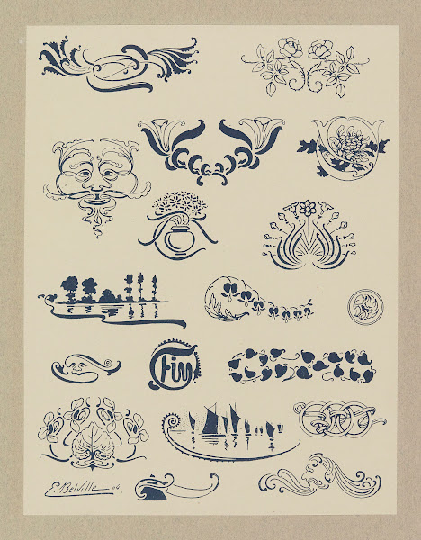Compositions ornementales pour le cuir et la pyrogravure Pl08 1904