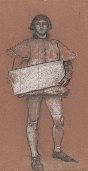 Figure study man in medievalcostume 1993