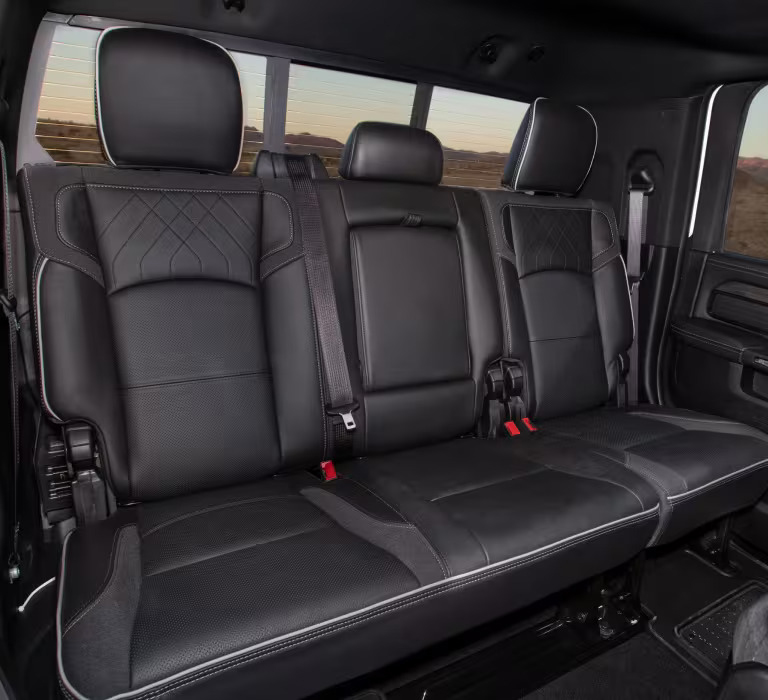 2026 Ram 2500 Crew Cab interior showing spacious seating and modern dashboard