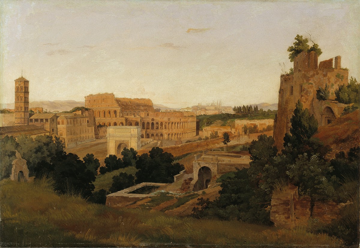 View of Rome with the Colosseum Study 1846