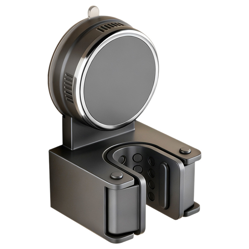Suction cup holder for brooms and cloths, ABS