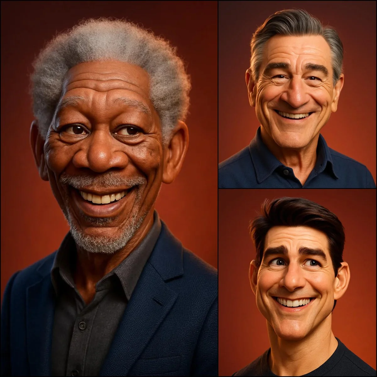 Retrato caricaturesco en 3D al estilo Pixar/DreamWorks
