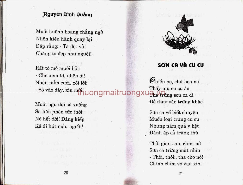 Tập thơ : Cốc mò cò xơi (2003) - Trang 12