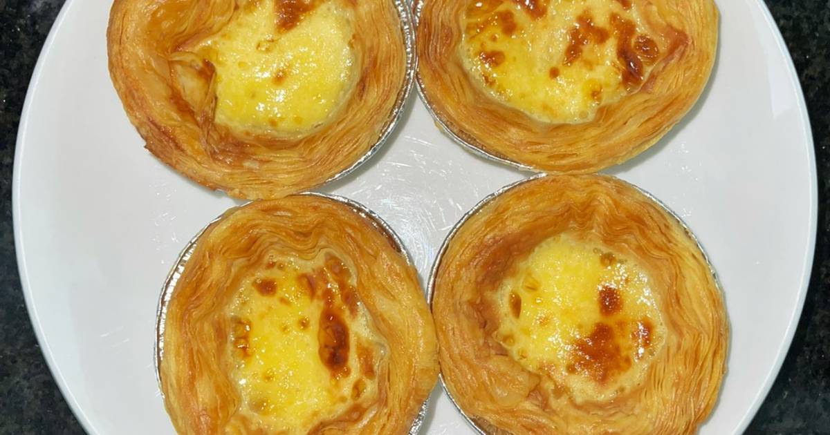 Bánh tart trứng từ đế bánh có sẵn 🥧