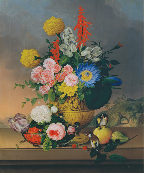 Stillleben mit Blumenstrauß 1828