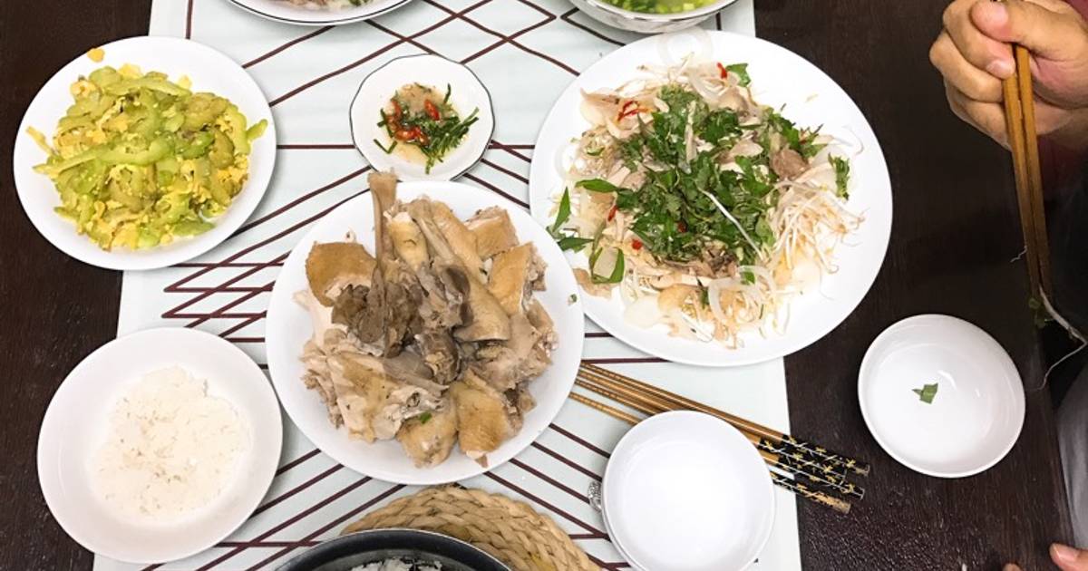 Mướp đắng xào trứng
