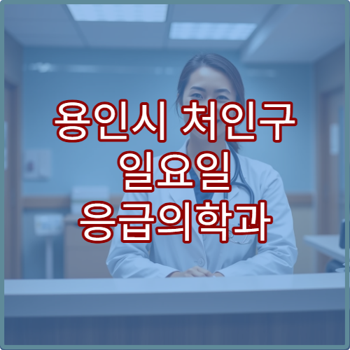 용인시 처인구 일요일 응급의학과 진료 병원 응급처치·외상 치료 가능