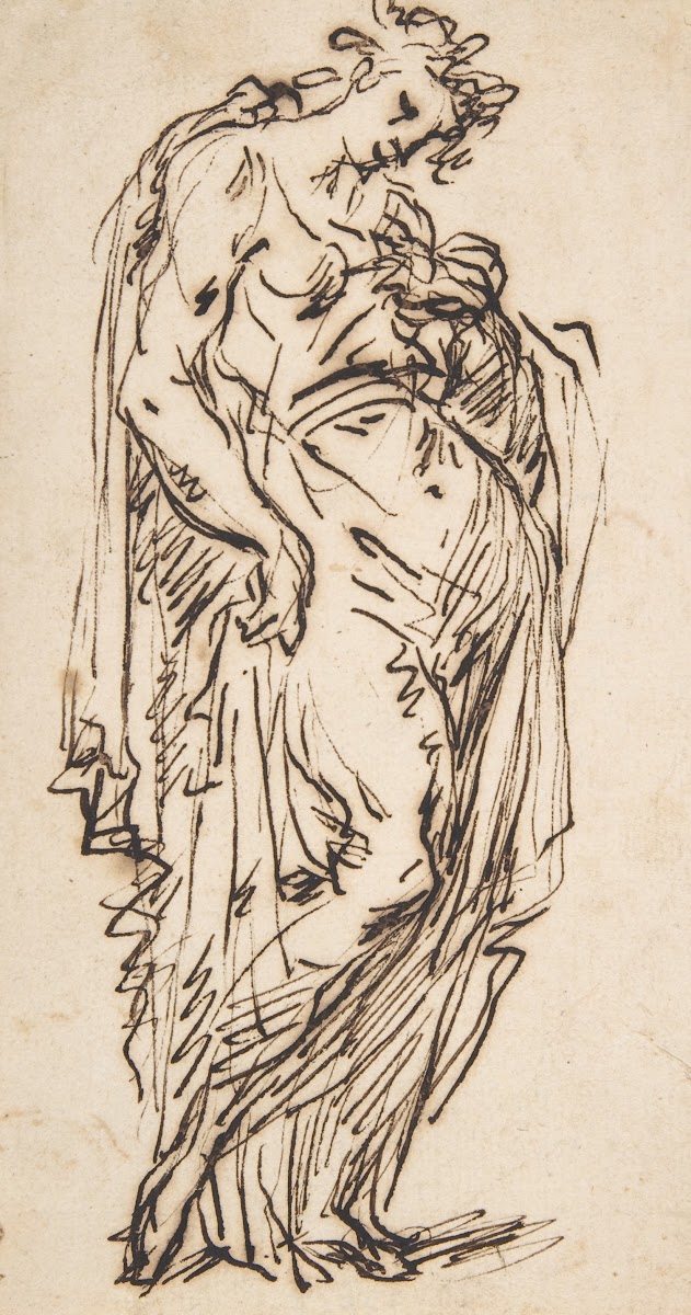 Standing Draped Female Figure 161275