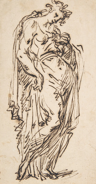 Standing Draped Female Figure 161275