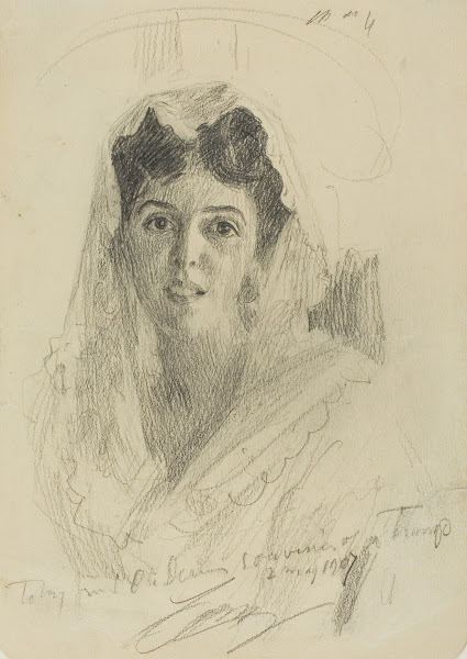 Head of a Woman en Face 1907