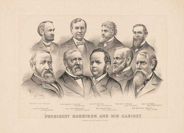 President Harrison and his cabinet 1889