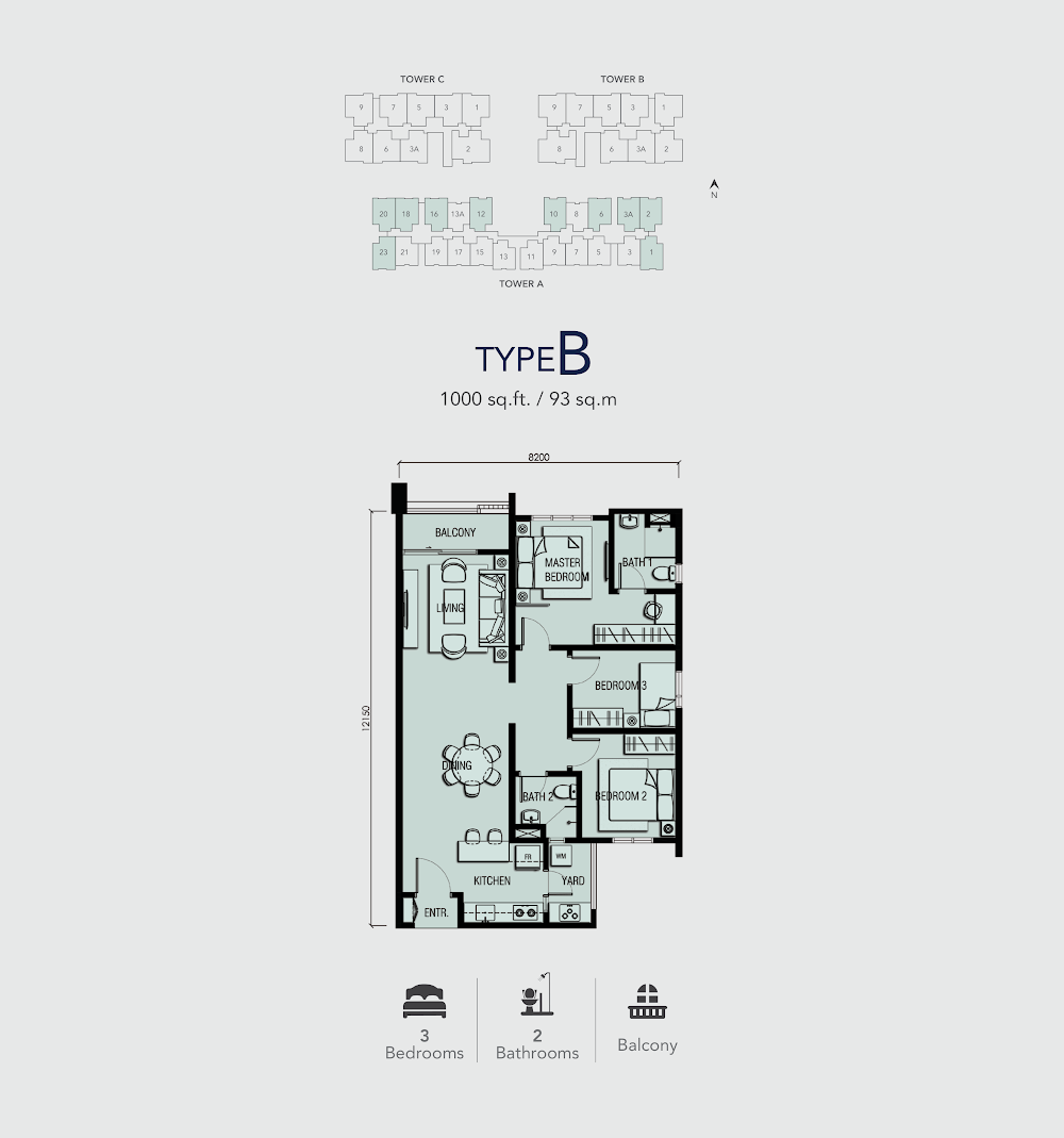 AKASA Cheras South floor plan