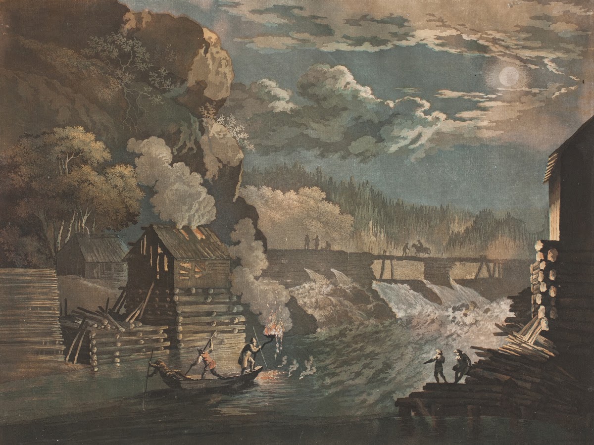 Schaaning Fossen i Tisdedahlen ved Friderichshald 1796  1842