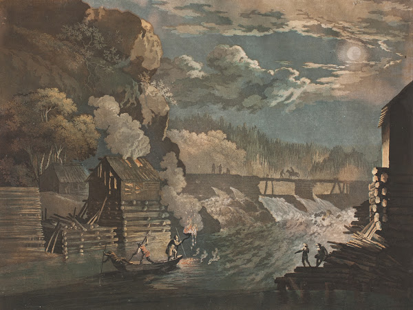 Schaaning Fossen i Tisdedahlen ved Friderichshald 1796  1842