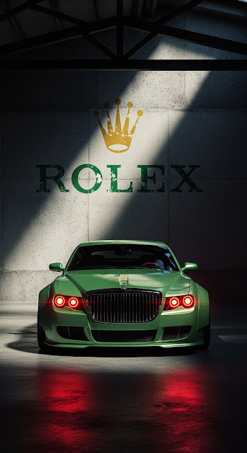 Ultra Luxury Racing Car in Dark Industrial Garage - Free mobile Wallpaper