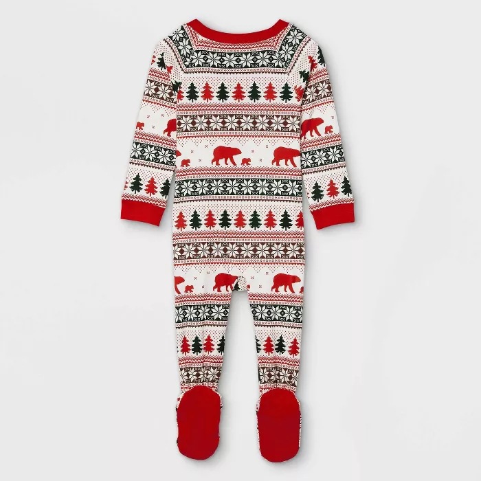 Familien-Schlafanzug-Set, Weihnachtsmotiv, langärmelig