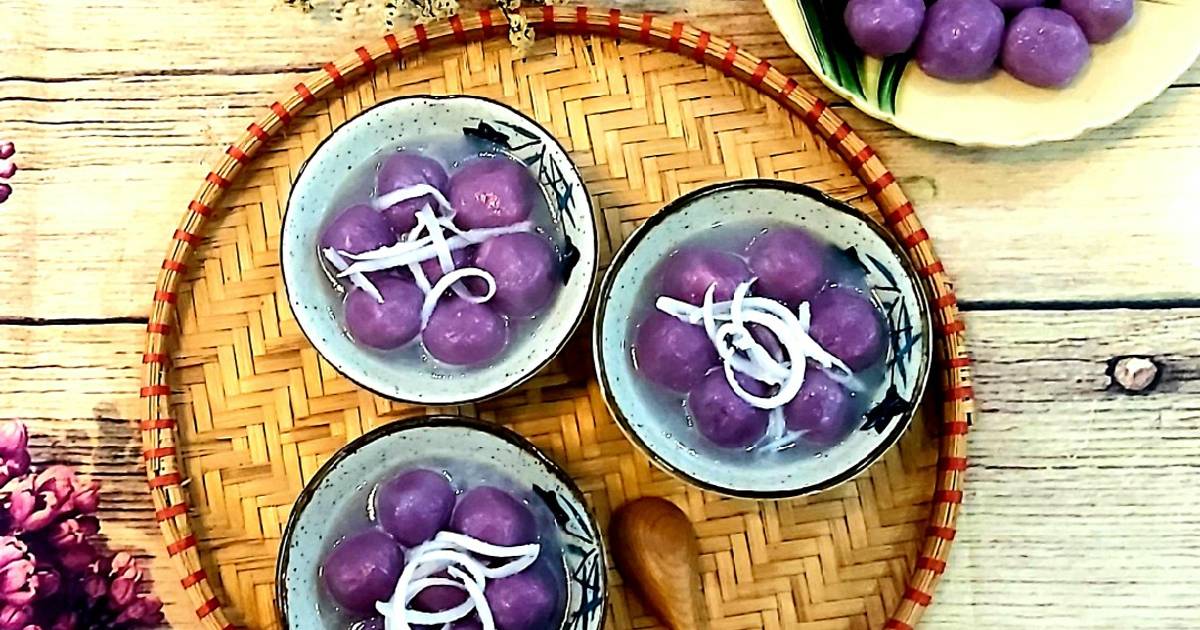 Bánh trôi khoai lang tím