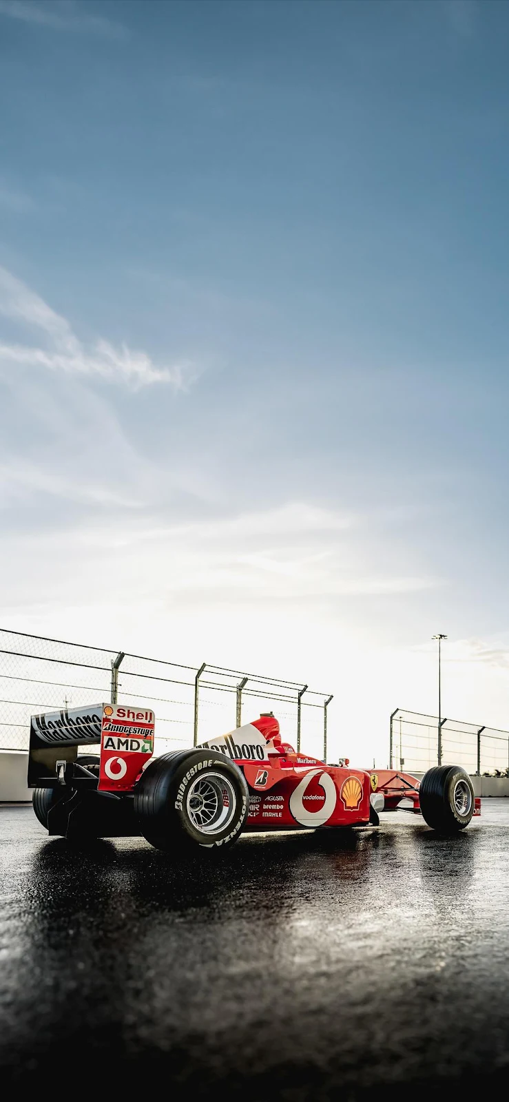 Ferrari Formula One Race Car - Automotive Photography iPhone Wallpaper (997x2160)