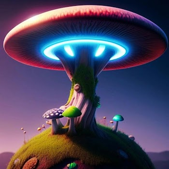 Mushrooms Digital Art Picture