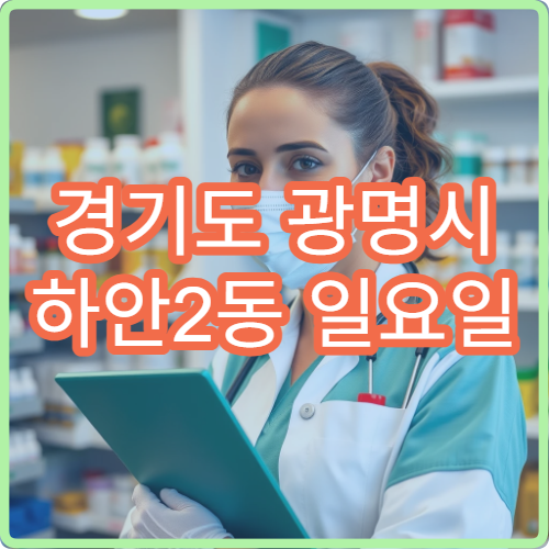 경기도 광명시 하안2동 일요일 문 여는 당번 약국 정보