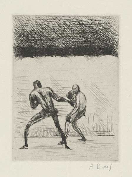 Tableau de la boxe illustré de 29 gravures à leau forte pl 18 1923