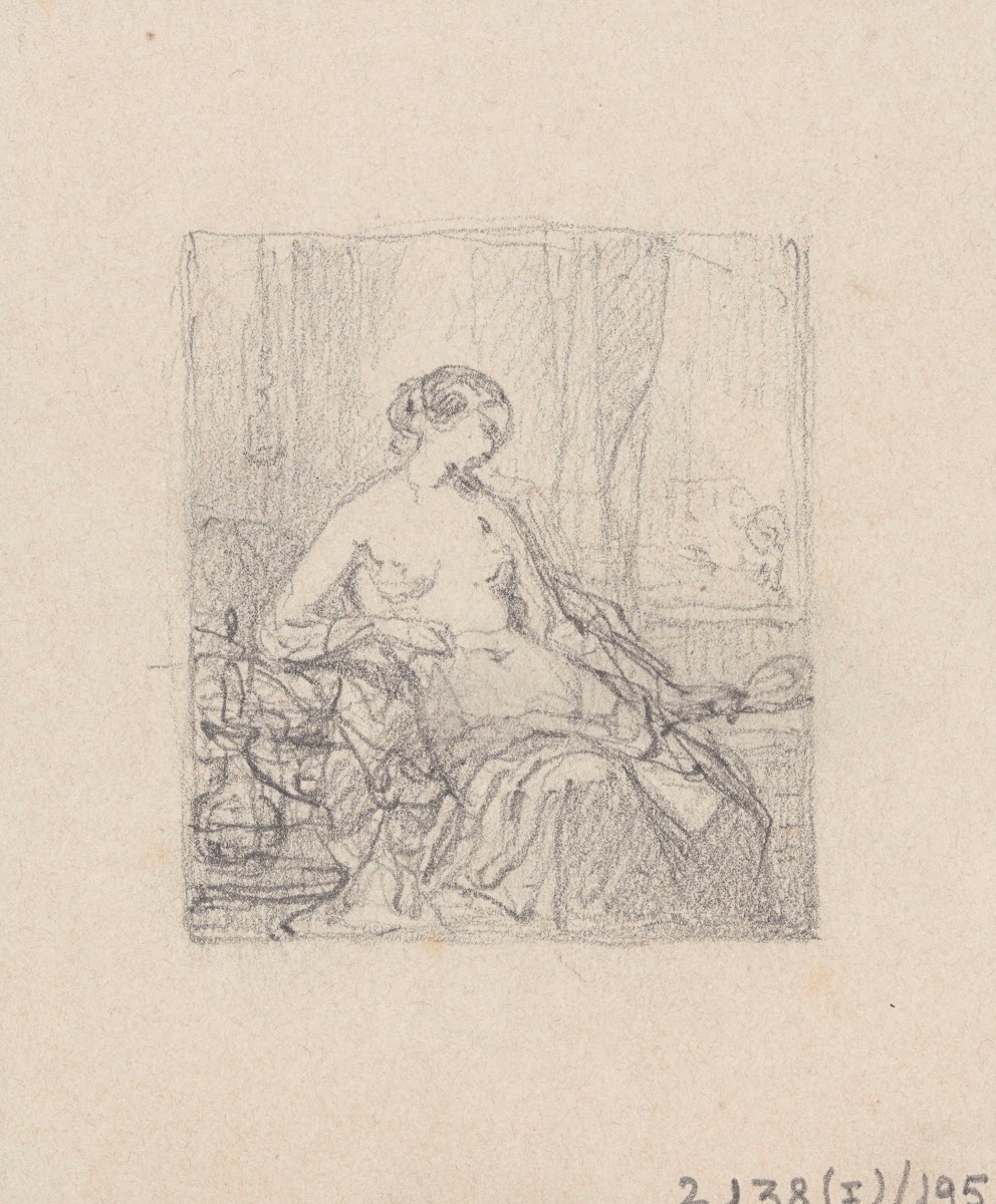 Woman with mirror