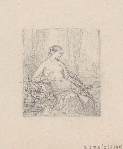 Woman with mirror