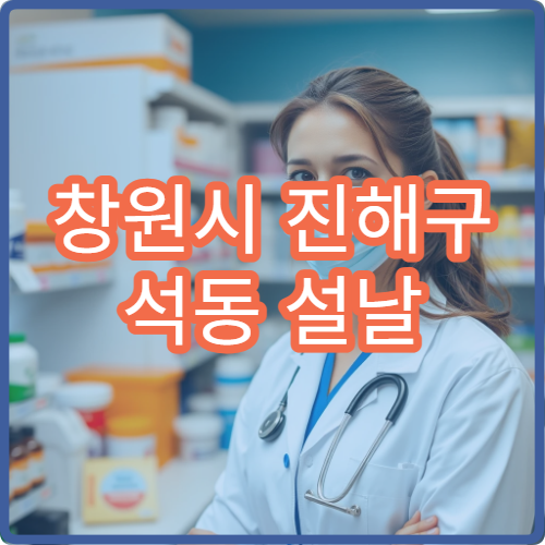 창원시 진해구 석동 설날 명절 연휴 당번약국 영업시간 한눈에 보기