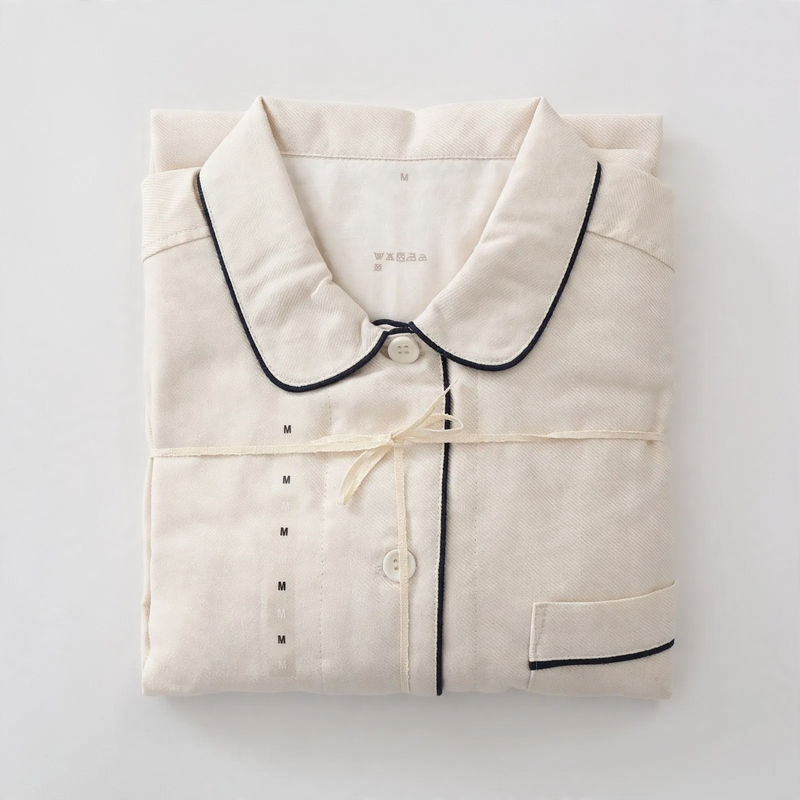 Baumwoll-Flanell-Schlafanzug im japanischen Stil